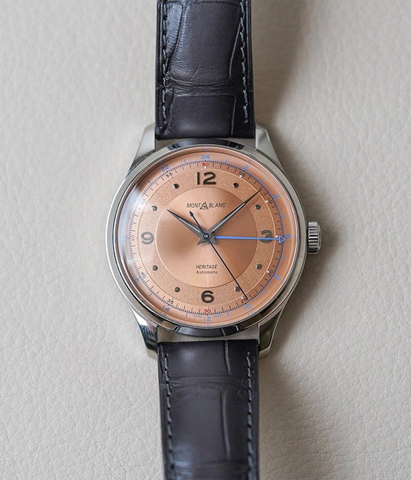 Montblanc Heritage GMT Salmon Dial MB119950