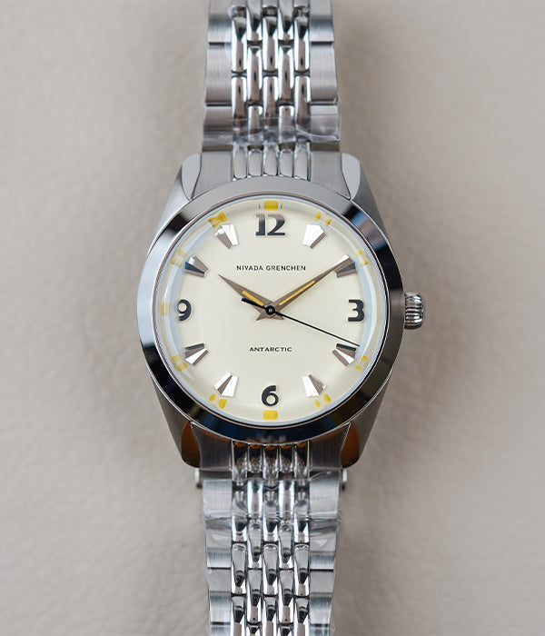 Nivada Grenchen Antarctic 38mm Eggshell Beige Luminova 32080A04