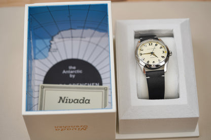 Nivada Grenchen Antarctic 38mm Eggshell Beige Luminova 32080A15