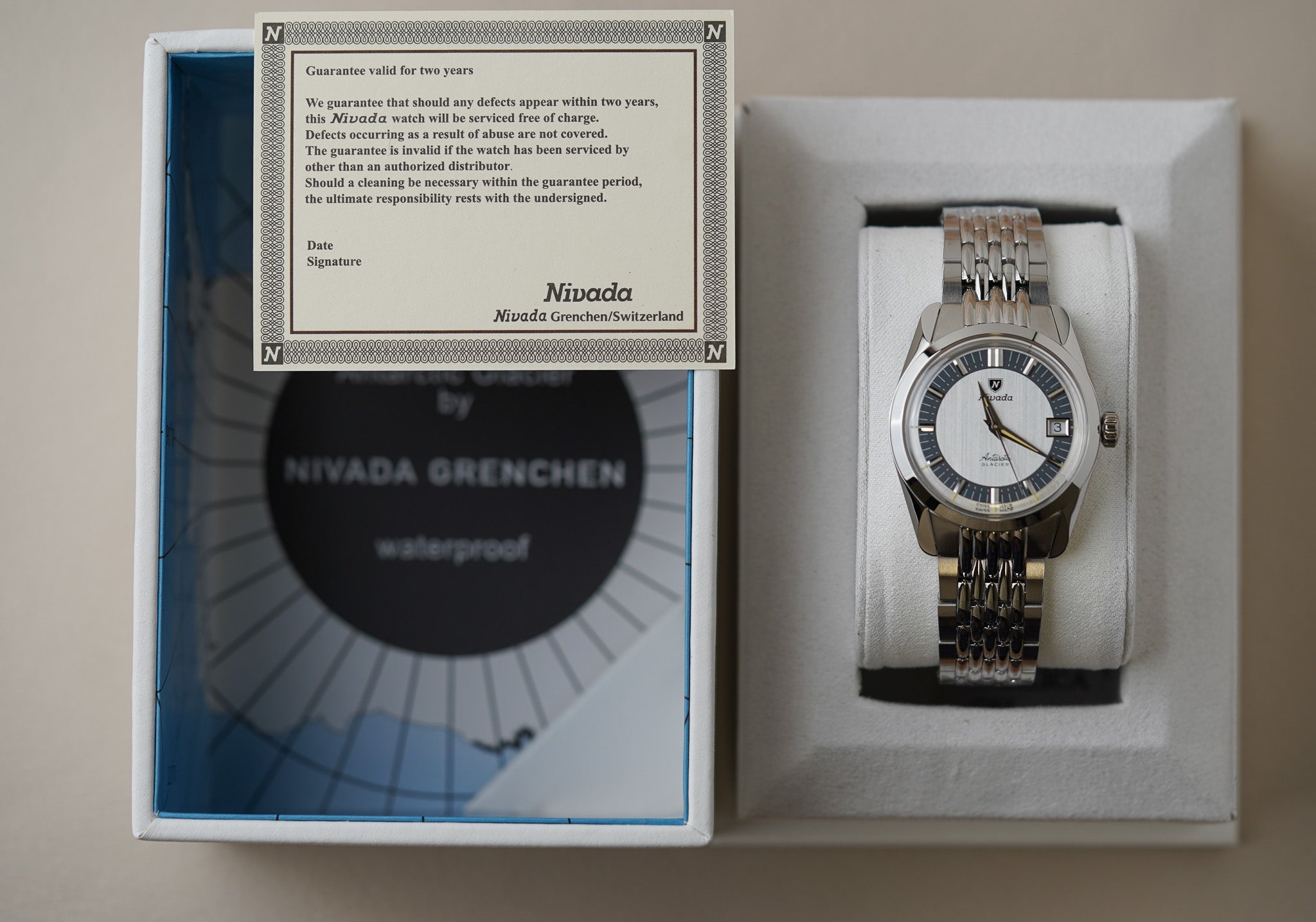 Nivada Grenchen Antarctic Glacier 35mm 35020M04 BOR