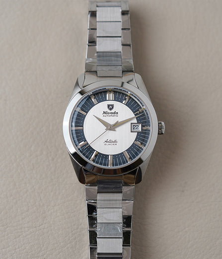 Nivada Grenchen Antarctic Glacier 38mm Flat Link 32063A20