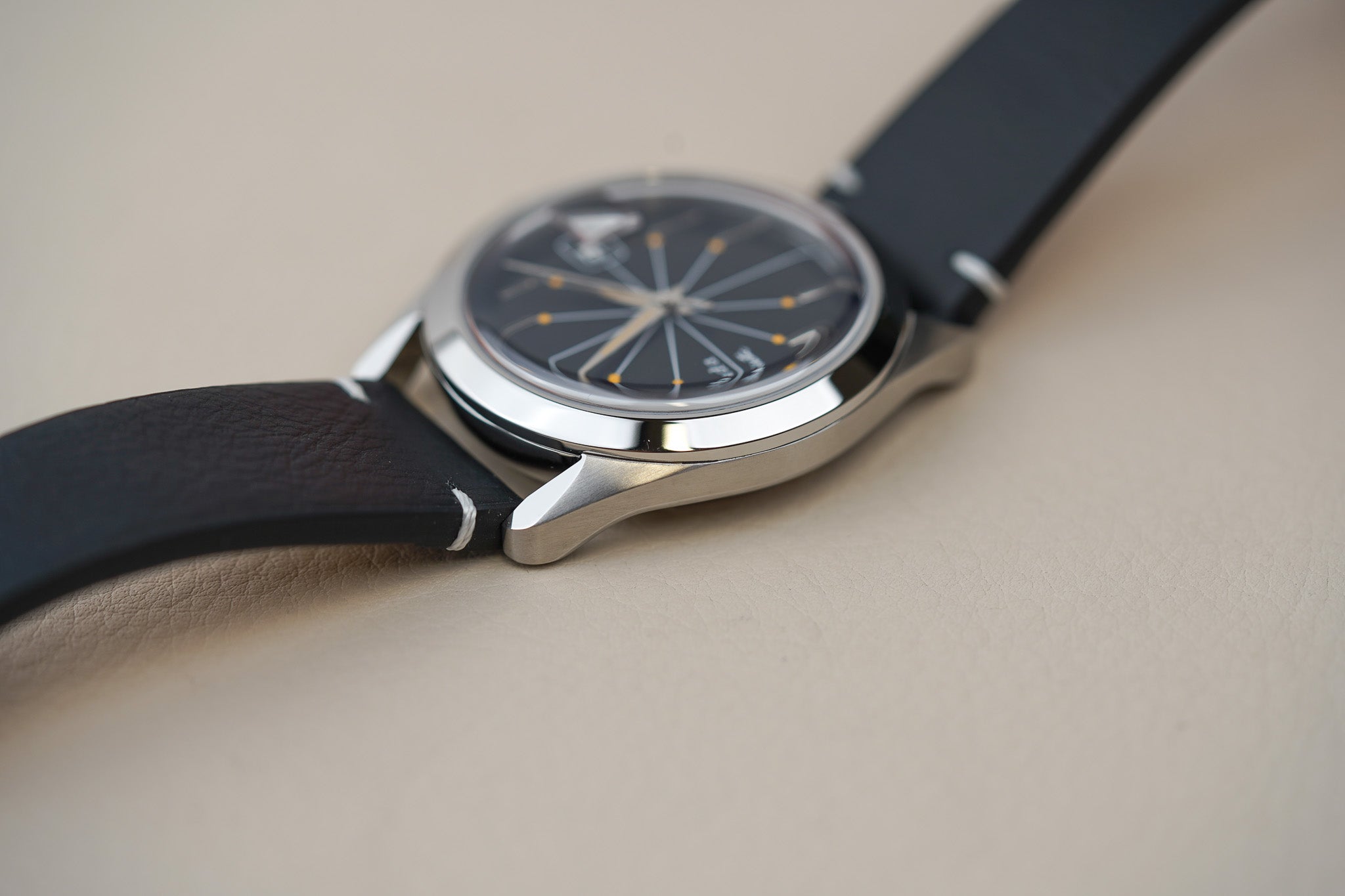 Nivada Grenchen Antarctic Spider Black 38mm 32072A15 – Belmont Watches