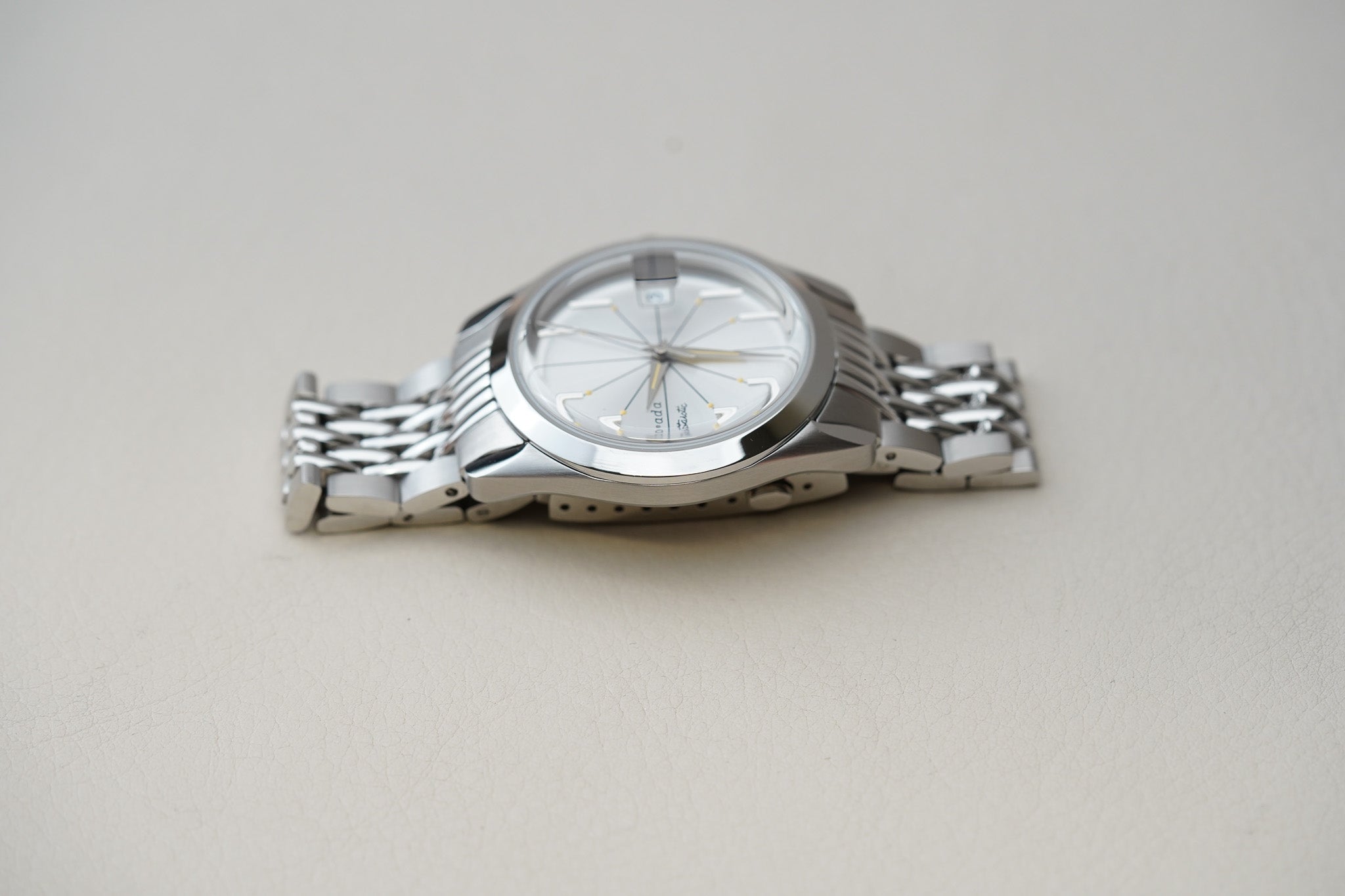 Nivada Grenchen Antarctic Spider Silver Dial 32023A04