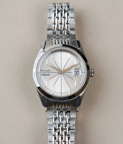 Nivada Grenchen Antarctic Spider Silver Dial BOR 32023A04