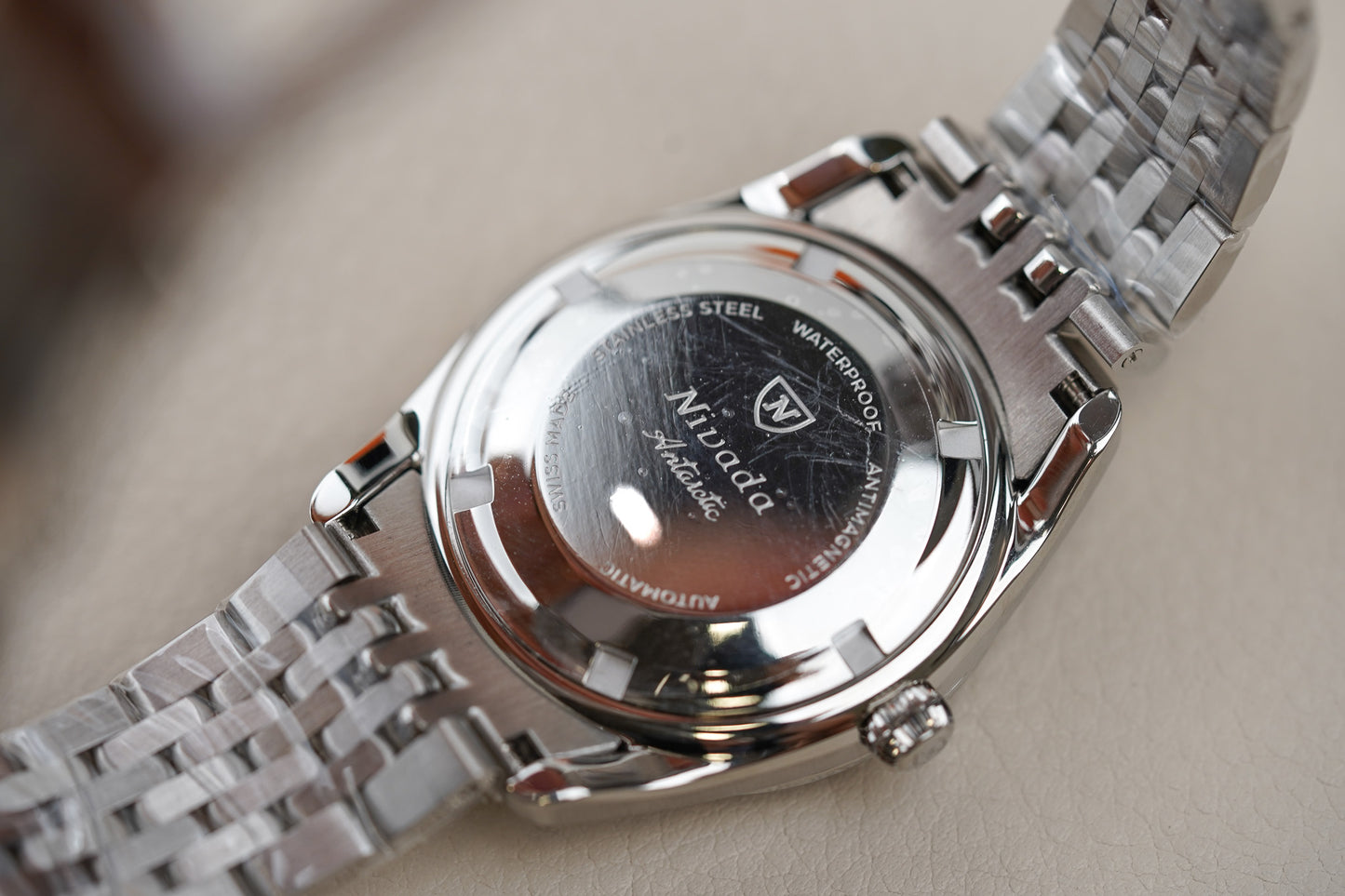 Nivada Grenchen Antarctic Spider Silver Dial BOR 32023A04