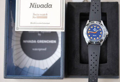 Nivada Grenchen Aquamar Blue Dial 32077A01