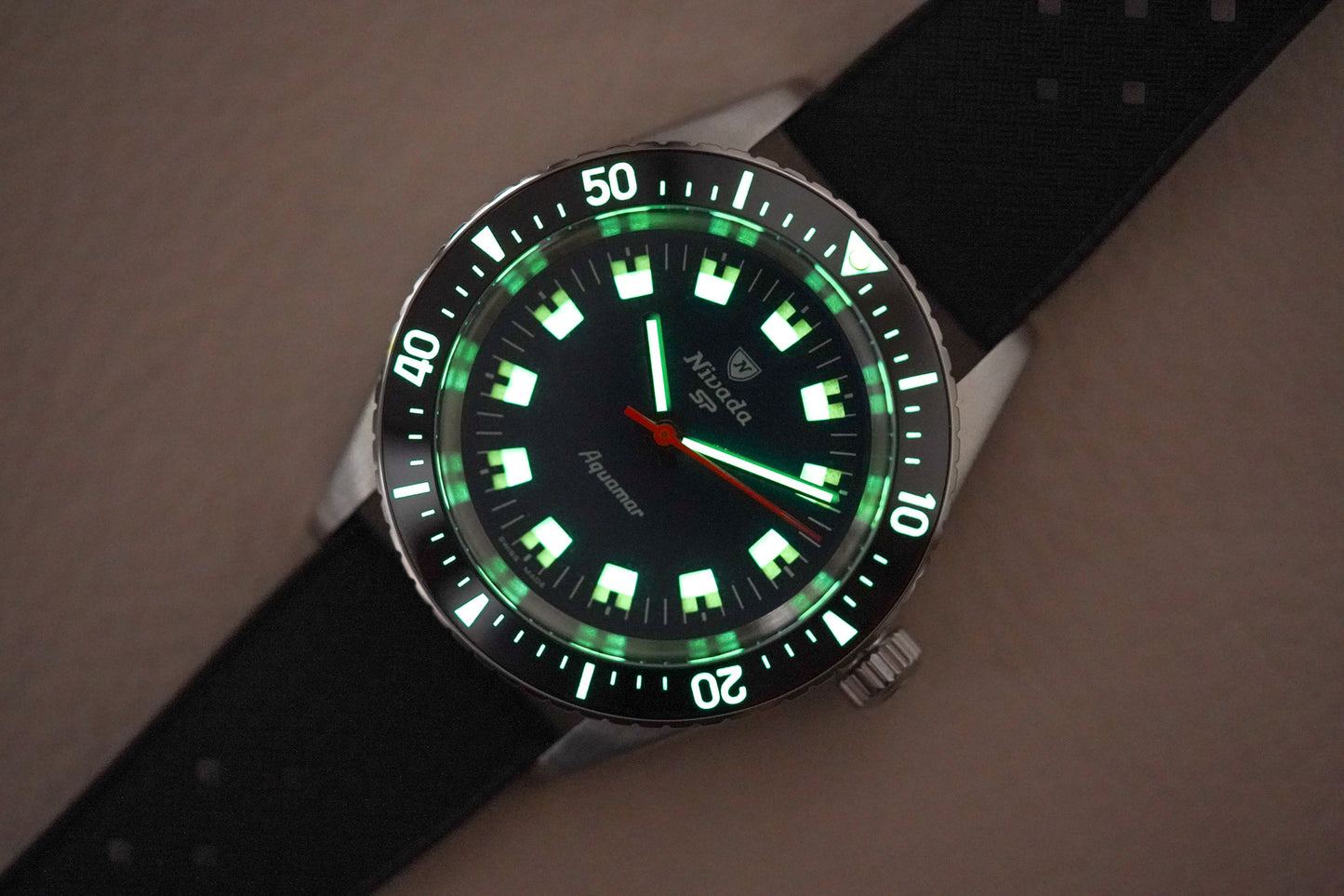 Nivada Grenchen Aquamar Blue Dial 32077A01