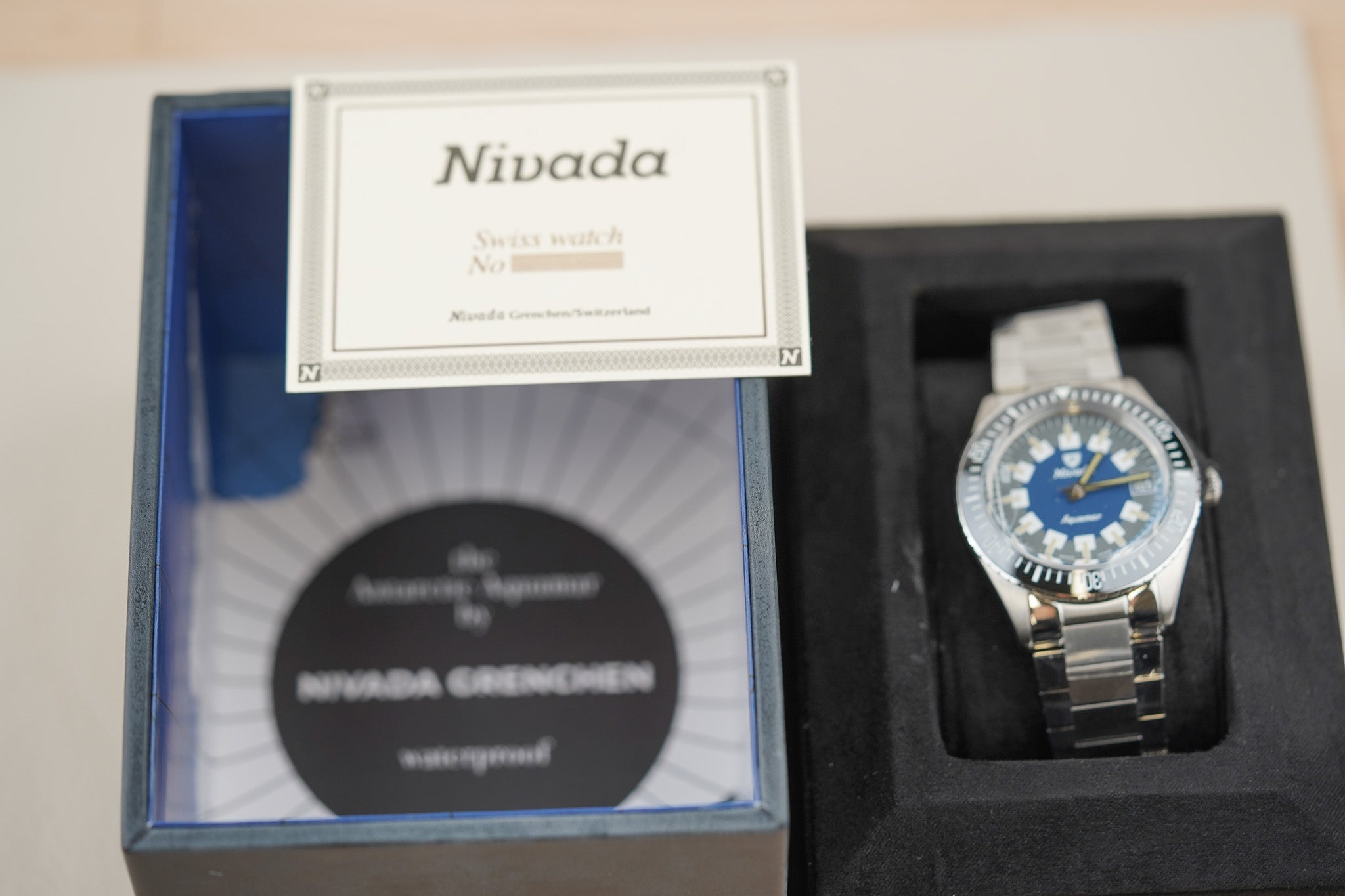 Nivada Grenchen Aquamar Vintage Flat Link 32062A20