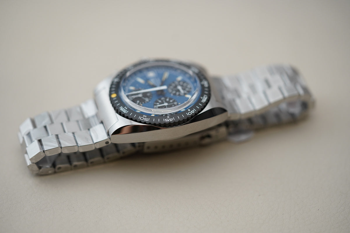 Nivada Grenchen Autochron Mecaquartz Blue 77005Q45