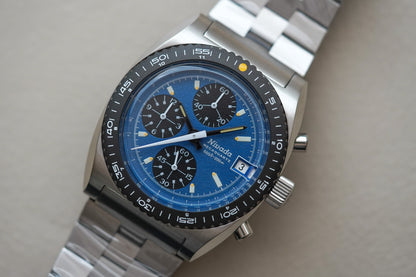 Nivada Grenchen Autochron Mecaquartz Blue 77005Q45