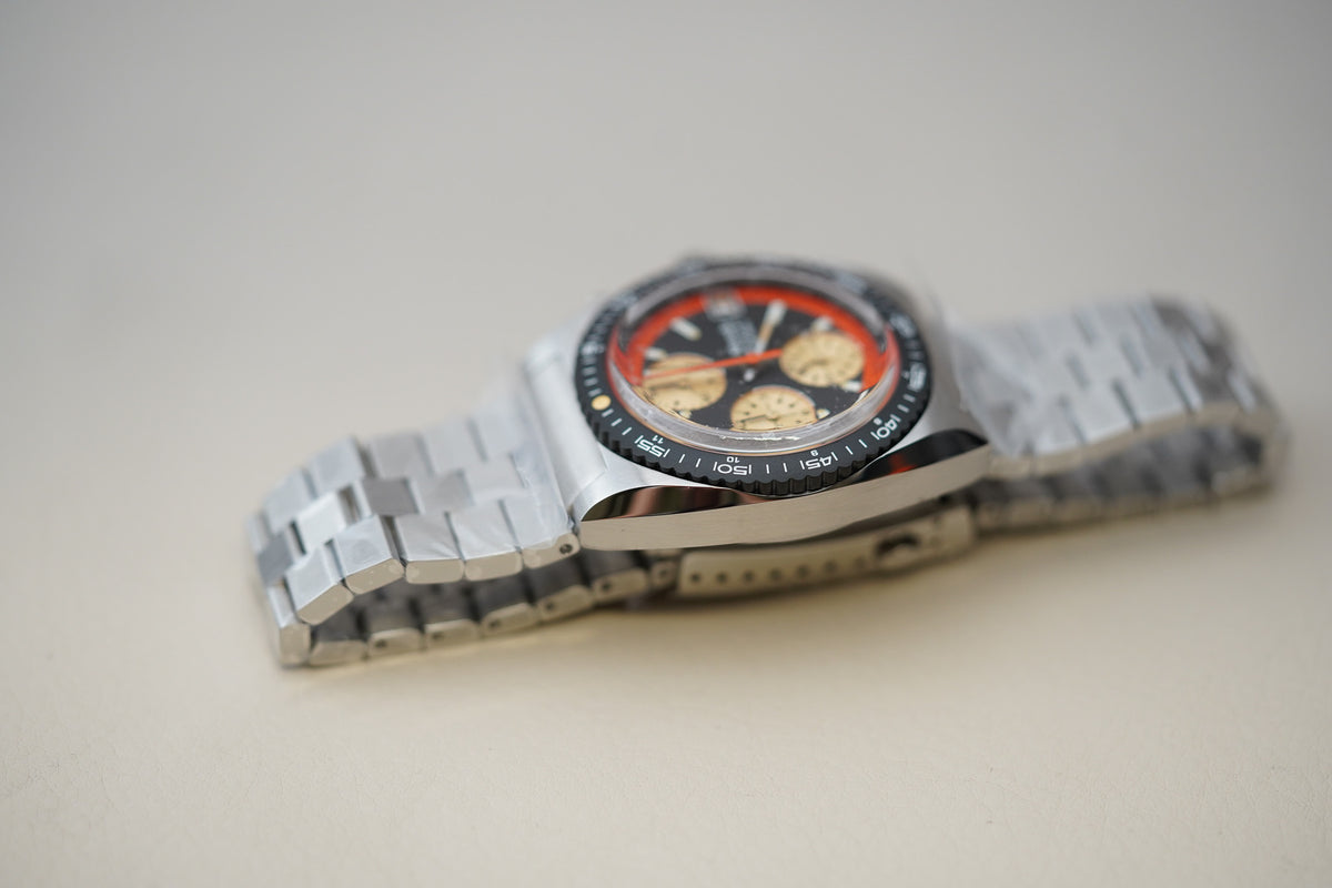 Nivada Grenchen Autochron Mecaquartz Orange 77004Q45