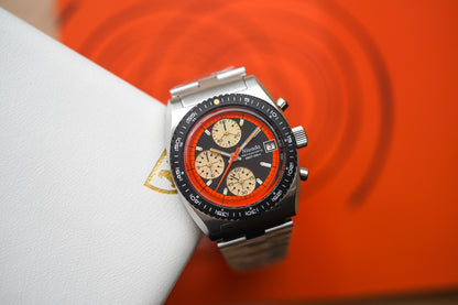 Nivada Grenchen Autochron Mecaquartz Orange 77004Q45