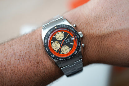 Nivada Grenchen Autochron Mecaquartz Orange 77004Q45