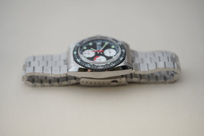 Nivada Grenchen Autochron Mecaquartz Reverse Panda 77007Q45