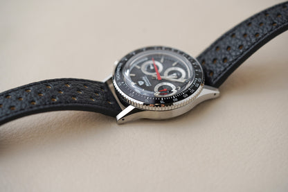 Nivada Grenchen Chronoking MecaQuartz Racing Black INTER BEZEL 87048Q10