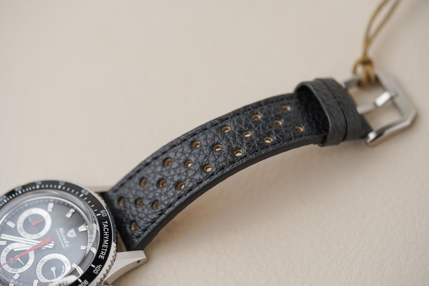 Nivada Grenchen Chronoking MecaQuartz Racing Black INTER BEZEL 87048Q10