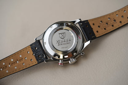 Nivada Grenchen Chronoking MecaQuartz Racing Black INTER BEZEL 87048Q10