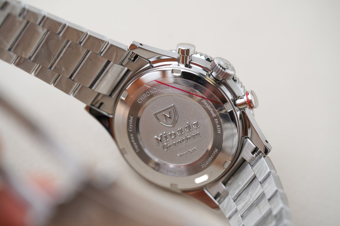 Nivada Grenchen Chronoking MecaQuartz Racing Blue INTER BEZEL 87050Q20