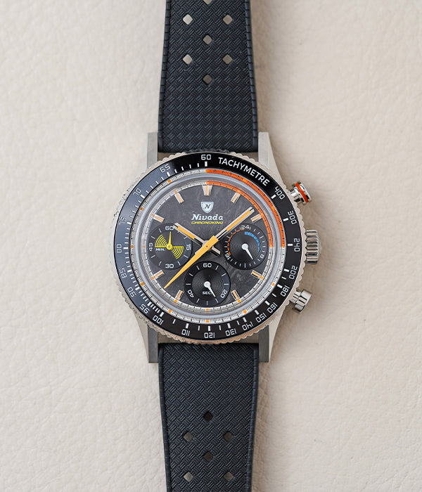 Nivada Grenchen Chronoking MecaQuartz Racing Carbon 87049Q01