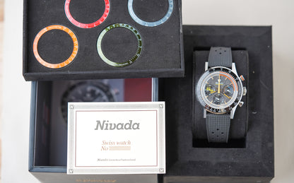 Nivada Grenchen Chronoking MecaQuartz Racing Carbon 87049Q01