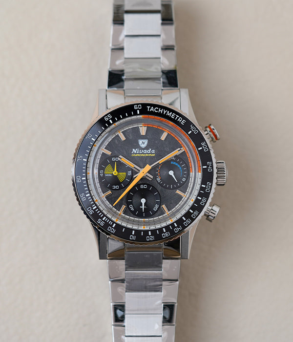 Nivada Grenchen Chronoking MecaQuartz Racing Carbon 87049Q20