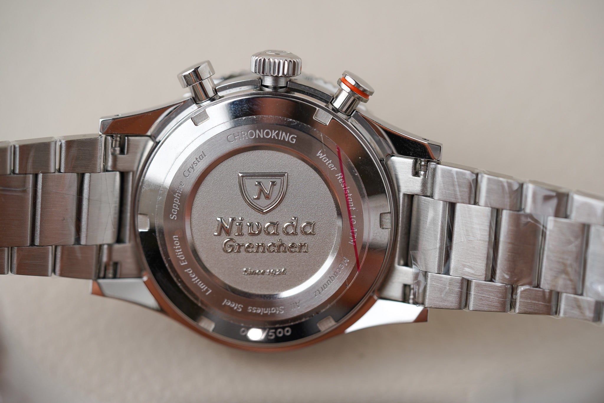 Nivada Grenchen Chronoking MecaQuartz Racing Carbon 87049Q20