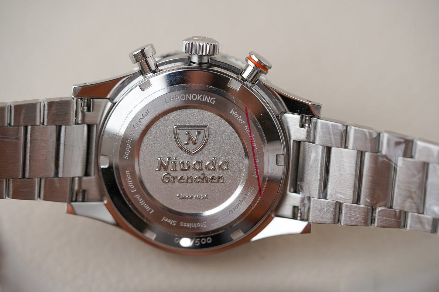 Nivada Grenchen Chronoking MecaQuartz Racing Carbon 87049Q20