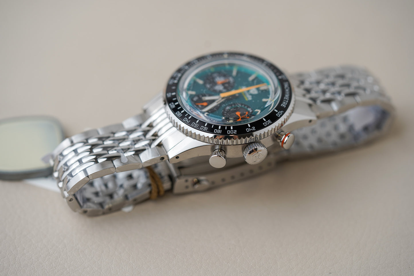 Nivada Grenchen Chronoking MecaQuartz Racing Green INTER BEZEL 87051Q04