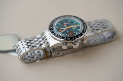 Nivada Grenchen Chronoking MecaQuartz Racing Green INTER BEZEL 87051Q04