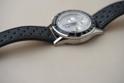 Nivada Grenchen Chronoking MecaQuartz Racing Silver INTER BEZEL 87046Q10