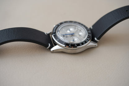 Nivada Grenchen Chronoking MecaQuartz Racing Silver INTER BEZEL 87046Q15