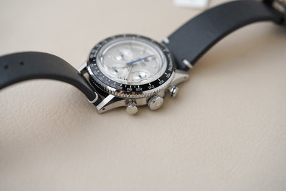 Nivada Grenchen Chronoking MecaQuartz Racing Silver INTER BEZEL 87046Q15