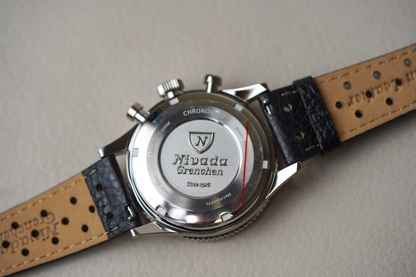 Nivada Grenchen Chronoking MecaQuartz Tachymeter INTER BEZEL 87040Q10