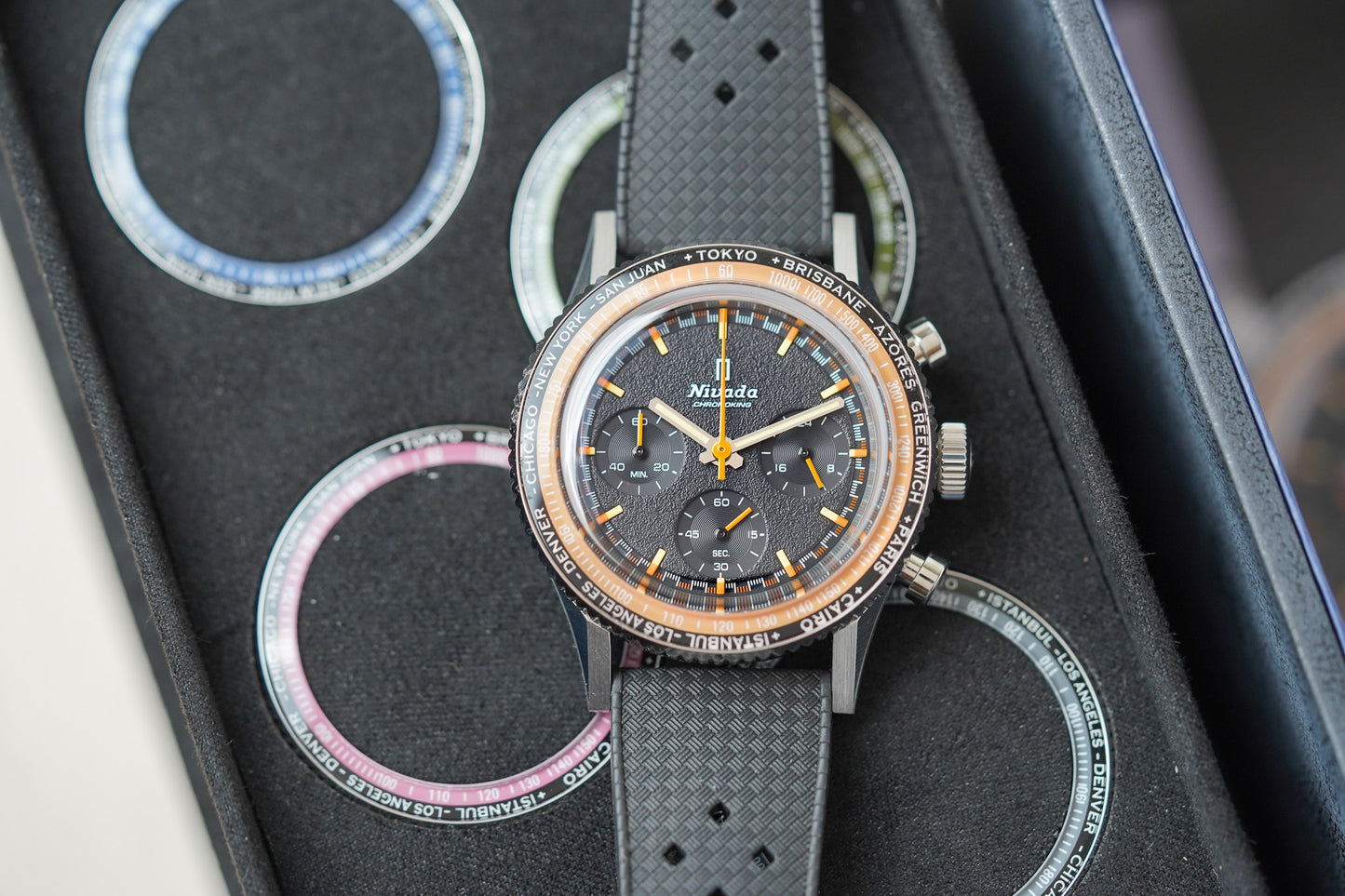 Nivada Grenchen Chronoking Mecaquartz - Inter Bezel 87042Q01