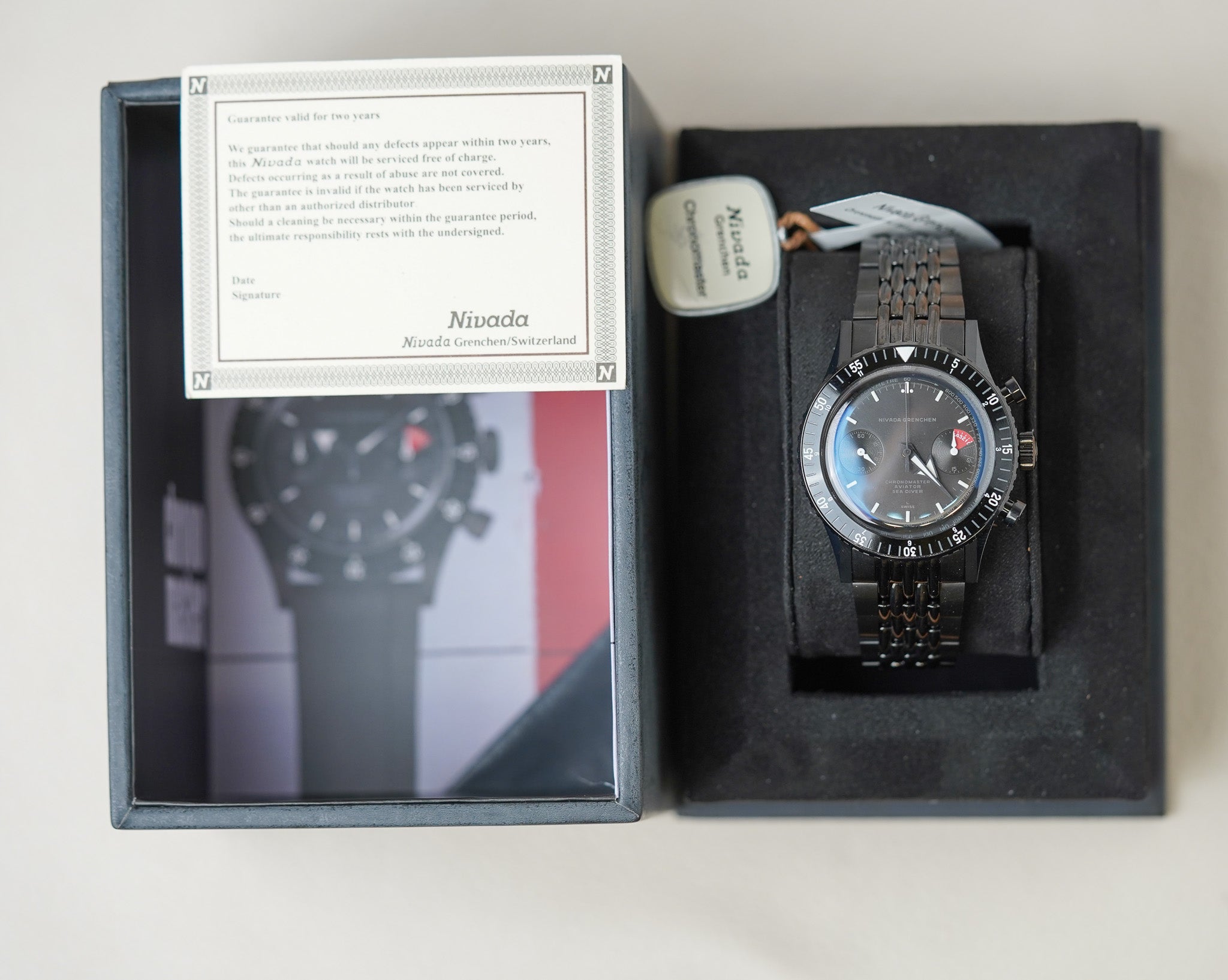 Nivada Grenchen Chronomaster Full Black Limited Edition 85015A19