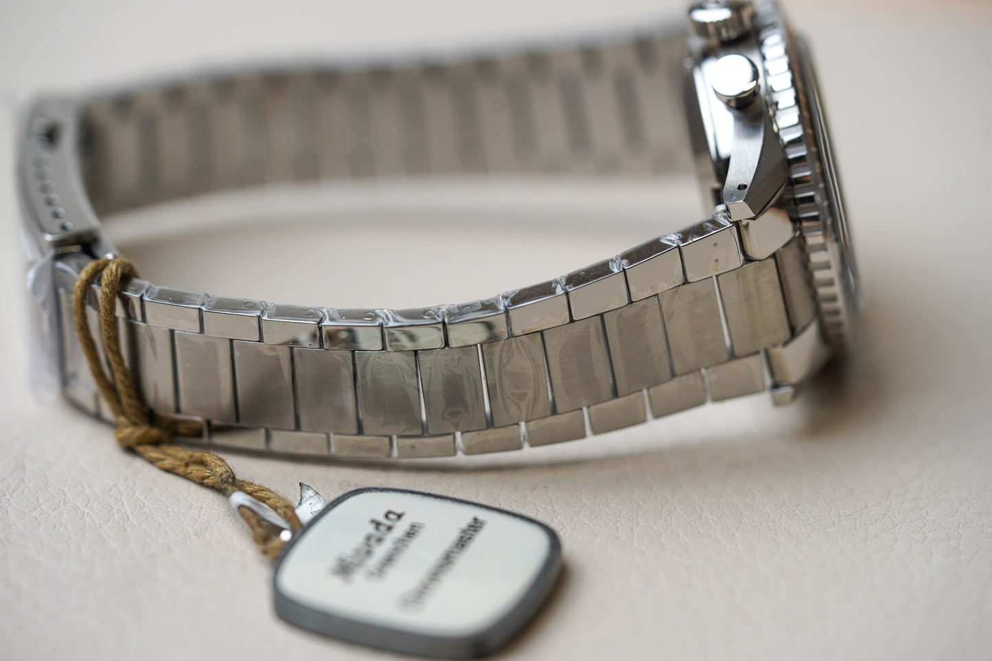 Nivada Grenchen Chronomaster White Lollipop Manual INTER-BEZEL 86011WM20LC