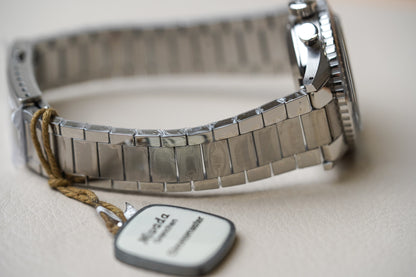 Nivada Grenchen Chronomaster White Lollipop Manual INTER-BEZEL 86011WM20LC