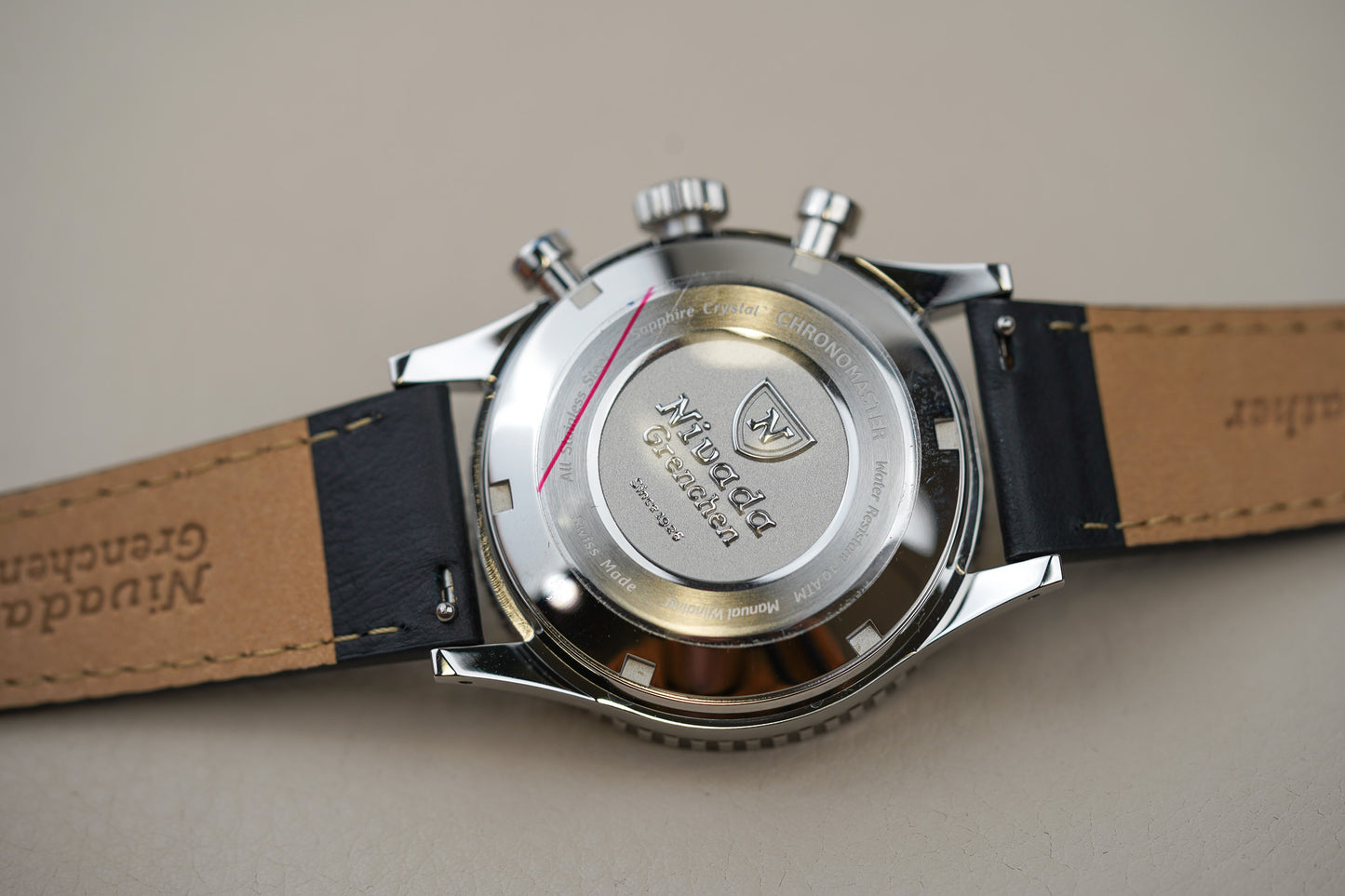 Nivada Grenchen Chronomaster White Panda Inter.Bezel 86010WM03LC