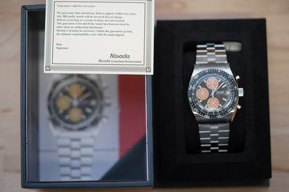 Nivada Grenchen Chronosport Mecaquartz Salmon 77002Q45