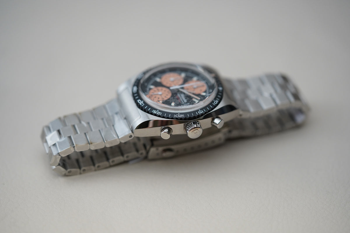 Nivada Grenchen Chronosport Mecaquartz Salmon 77002Q45