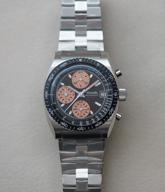 Nivada Grenchen Chronosport Mecaquartz Salmon 77002Q45