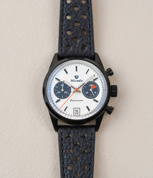 Nivada Grenchen Datomaster Black White Dial Mecaquartz 88008Q01