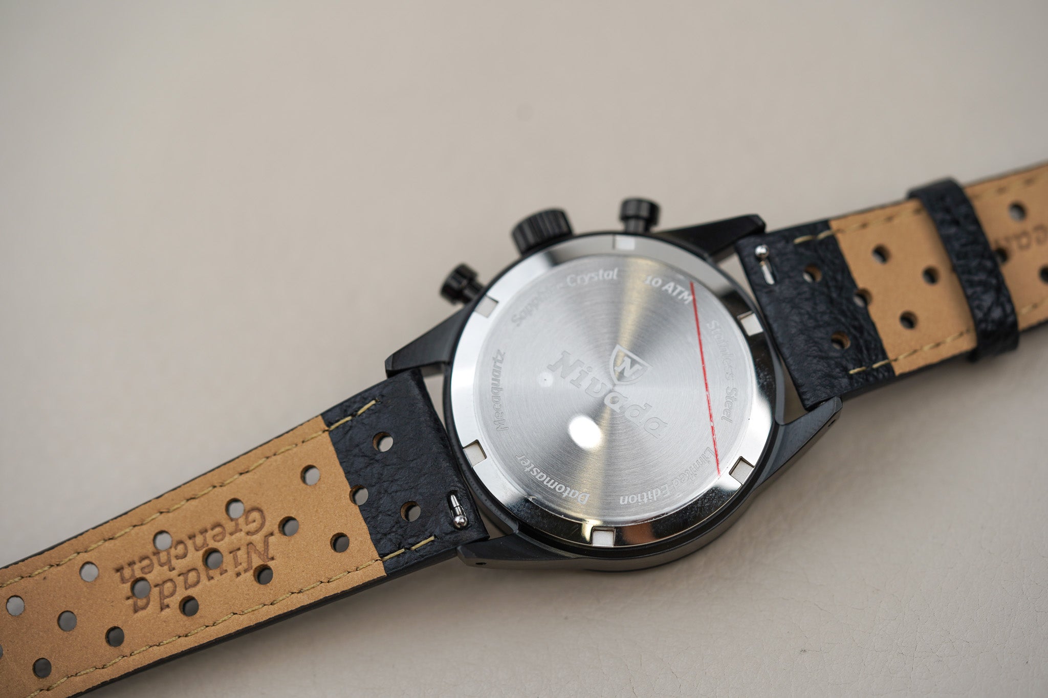 Nivada Grenchen Datomaster Black White Dial Mecaquartz 88008Q01