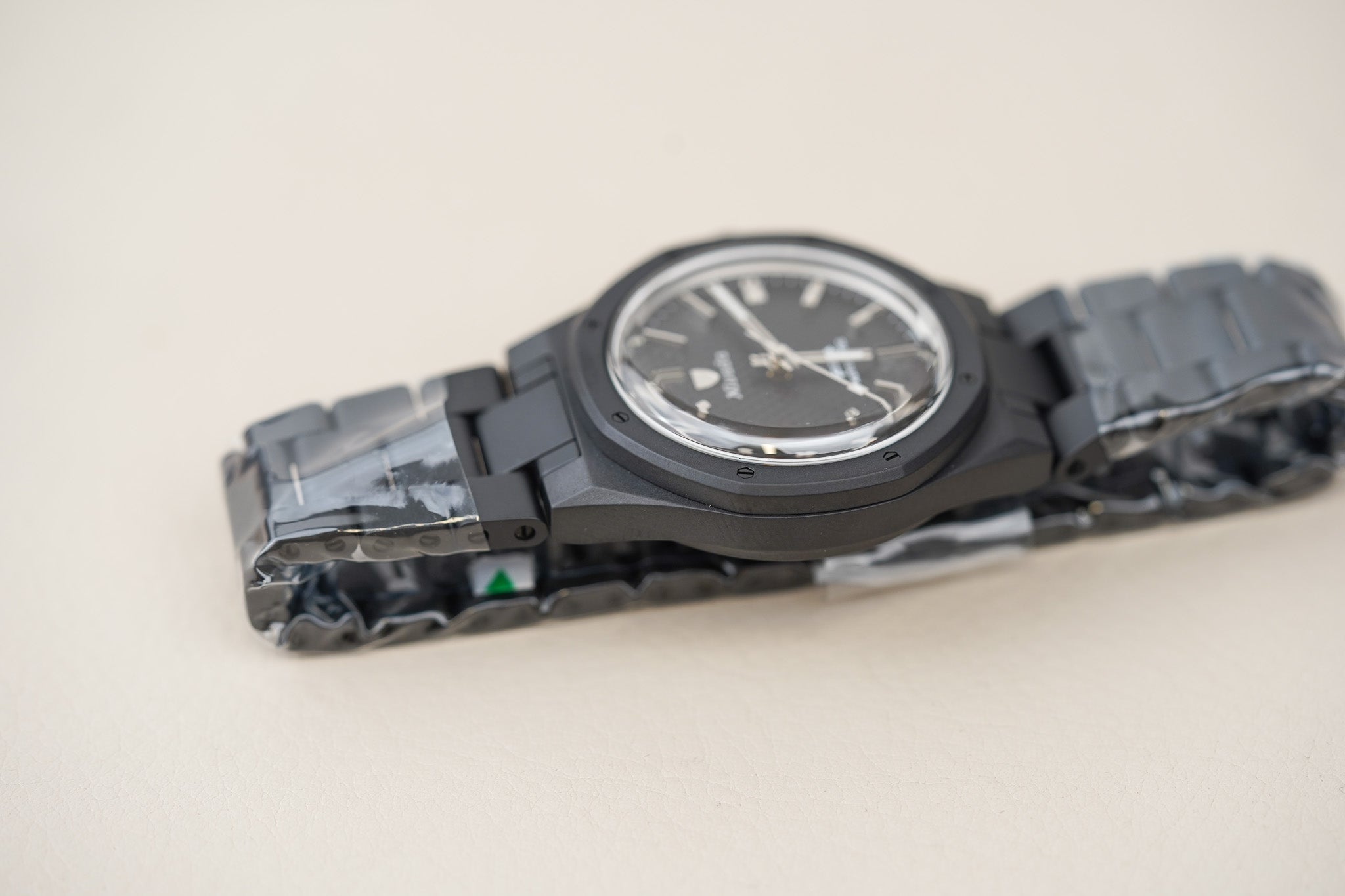 Nivada Grenchen F77 Black Ceramic Braided Dial MK1 68004A77