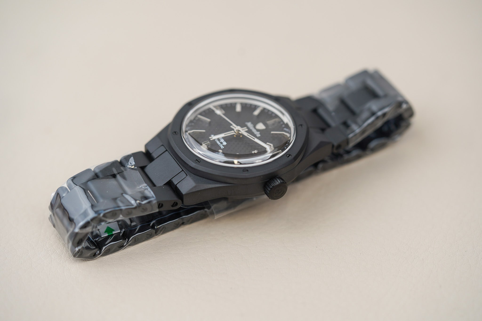 Nivada Grenchen F77 Black Ceramic Braided Dial MK1 68004A77