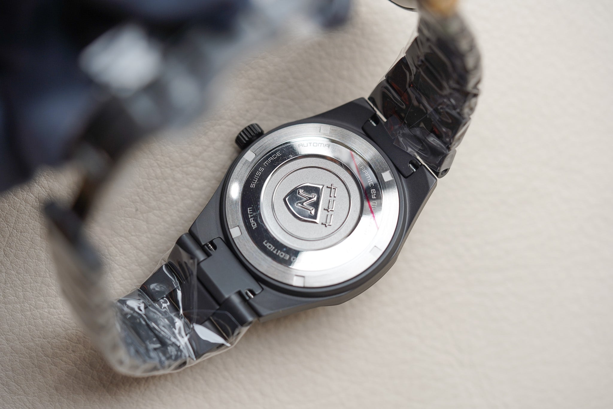 Nivada Grenchen F77 Black Ceramic Meteorite Dial 68020A77