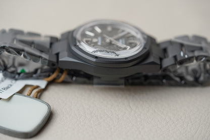 Nivada Grenchen F77 Black Ceramic Meteorite Dial 68020A77