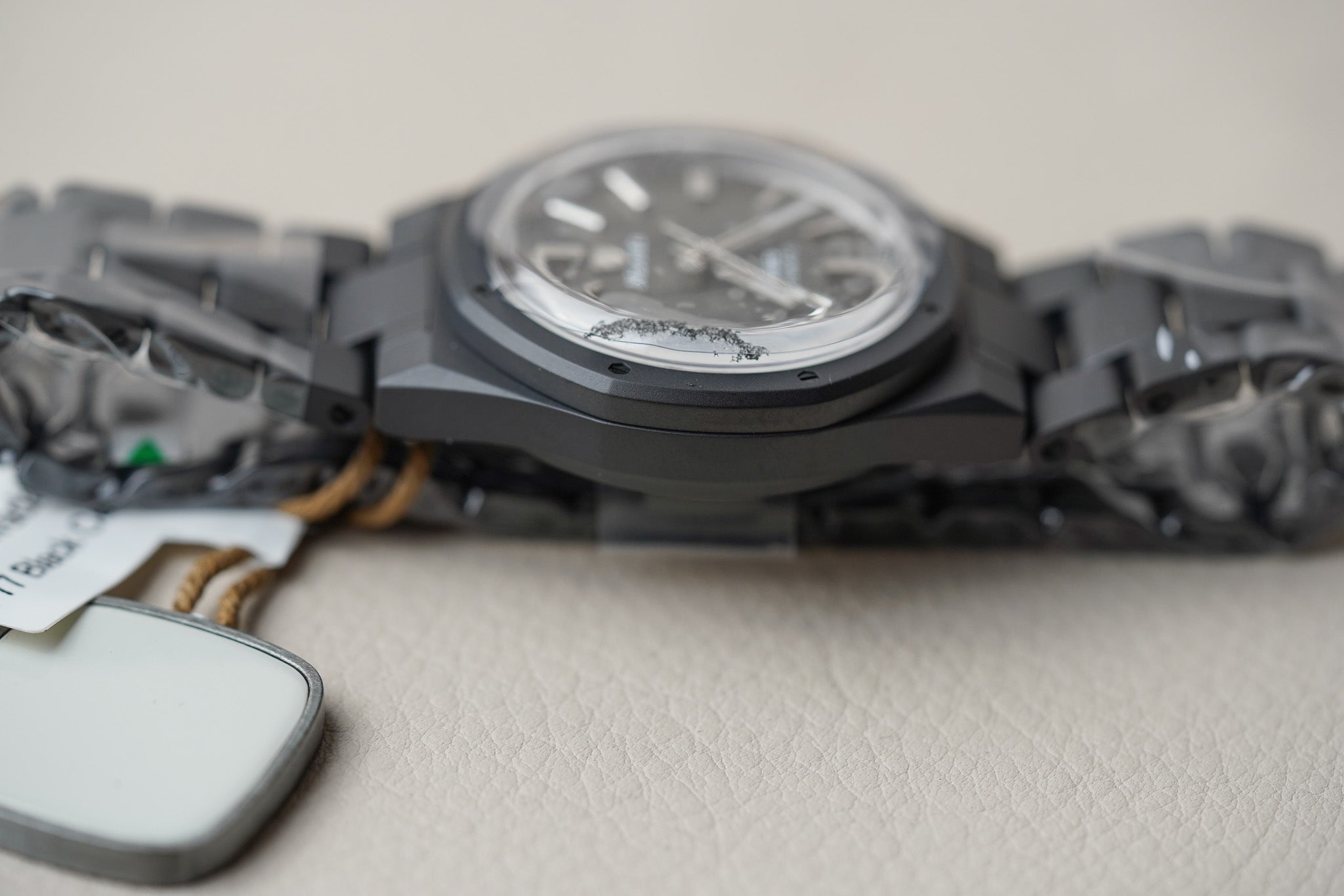 Nivada Grenchen F77 Black Ceramic Meteorite Dial 68020A77