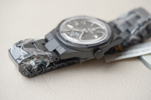 Nivada Grenchen F77 Black Ceramic Meteorite Dial 68020A77