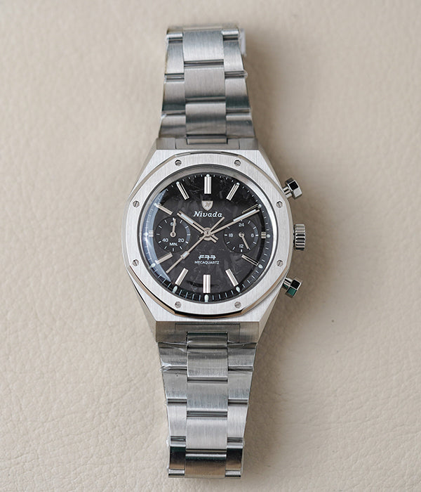 Nivada Grenchen F77 Chrono Mecaquartz Carbon 38MM 68002Q77